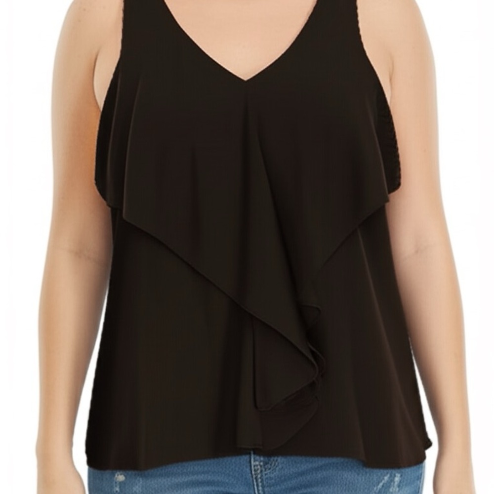 Alfani Dark Brown Women’s Sleeveless Blouse Size 6